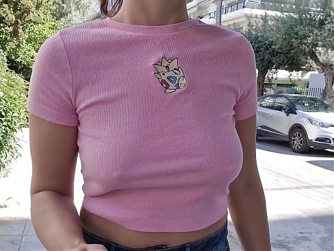I walk around the city and flash my breasts in public